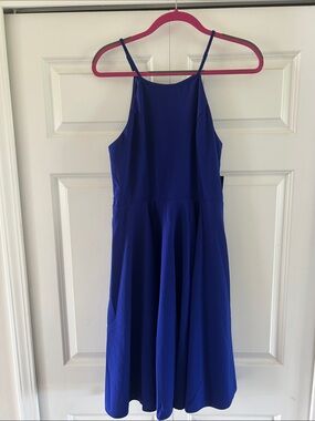 Lulu's Cobalt Blue Spaghetti Strap Dress - Large